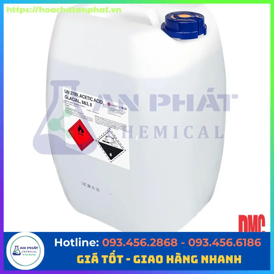 Acetic Acid CH3COOH 99.8%, Hàn Quốc, Can 30kg