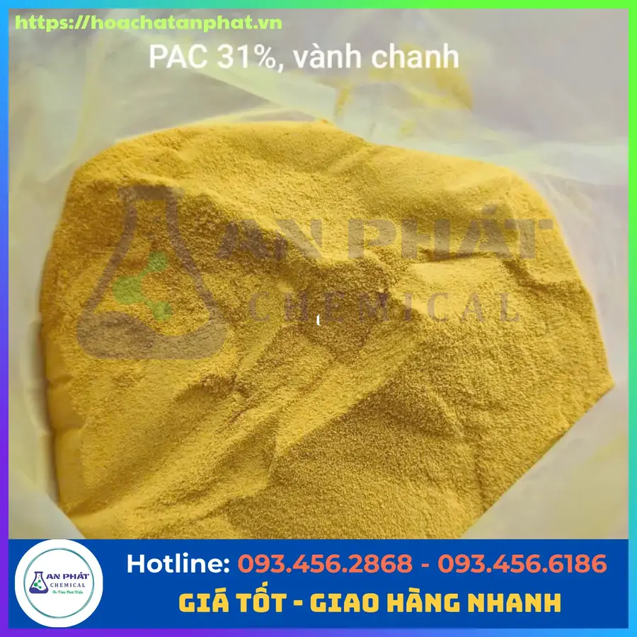 PAC ( Phèn nhôm)  31%, Trung Quốc, Bao 25kg