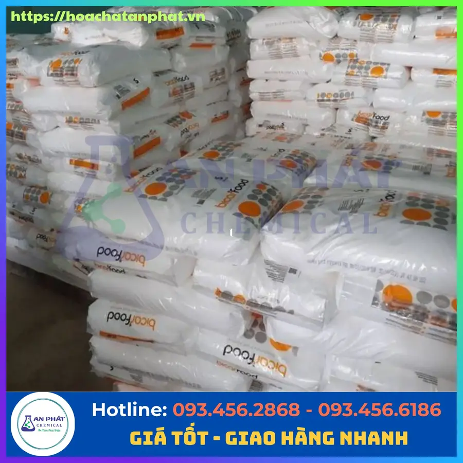Sodium Bicarbonate (Banking Soda, Bicar Food) NaHCO3 99%, Thái Lan, Bao 25kg