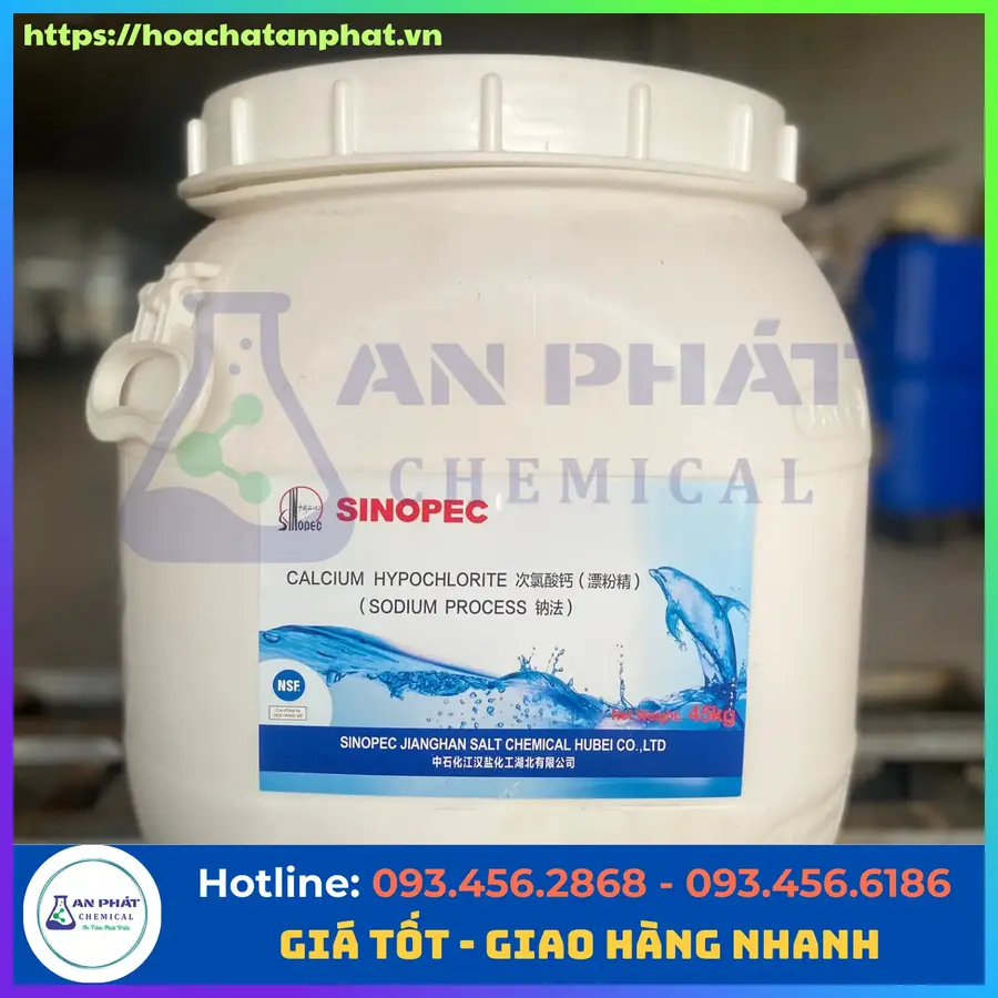 Chlorine Cá Heo Trung Quốc 70% Khử Trùng Bể Bơi | An Phát Chemical
