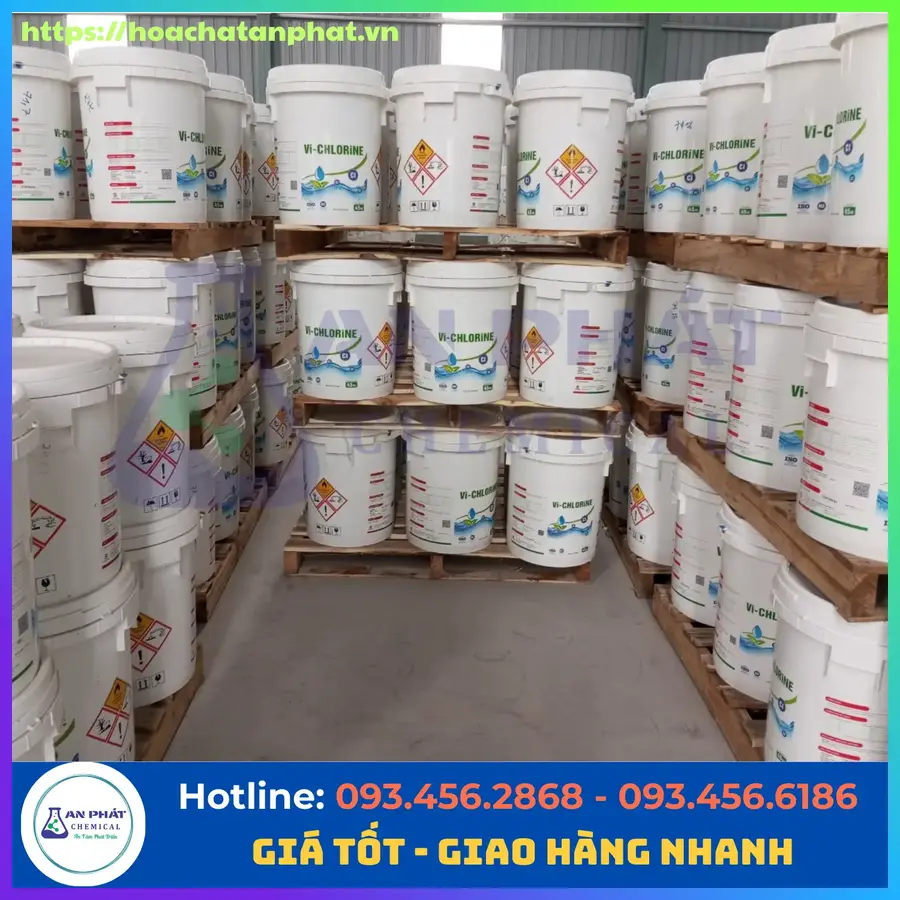 Vi Chlorine ( Clo Việt Trì) Ca(OCl)2 70%, Việt Nam, Thùng 45kg