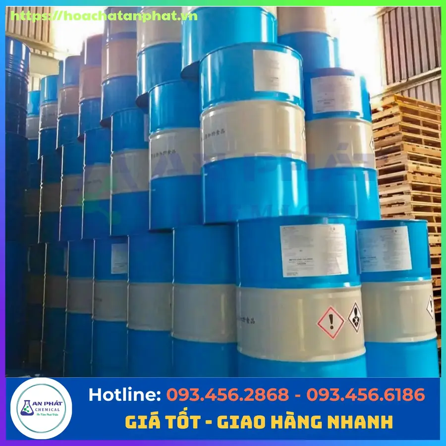 Methylene Chloride ( MC) CH2Cl2 99%, Đài Loan, Phuy 260kg