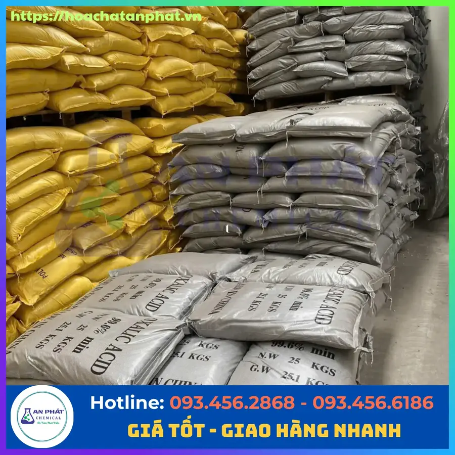 Oxalic Acid C2H2O4 99%, Trung Quốc, Bao 25kg