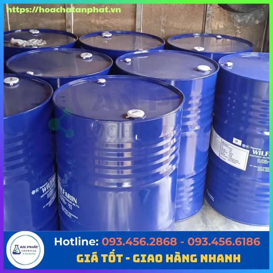 Glycerin C3H8O3 99%, Malaysia, Phuy 250kg