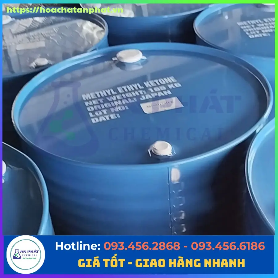Methyl Ethyl Ketone ( MEK) C4H8O 99%, Nhật, Phuy 165kg