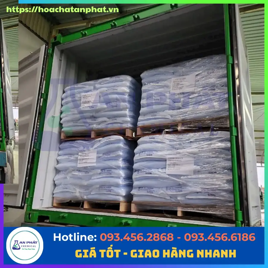 Copper(II) Sulfate ( Phèn xanh) CuSO4 25%, Đài Loan, Bao 25kg
