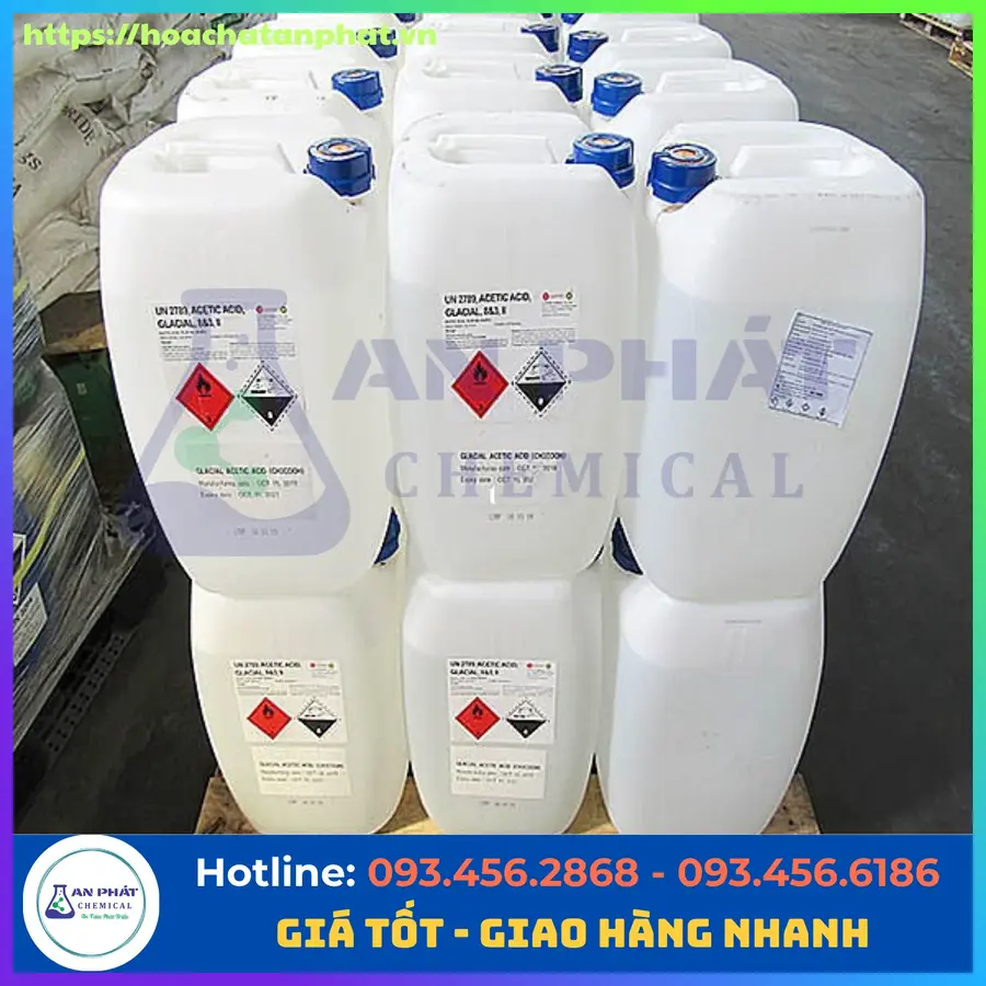 Acetic Acid CH3COOH 99.8%, Hàn Quốc, Can 30kg