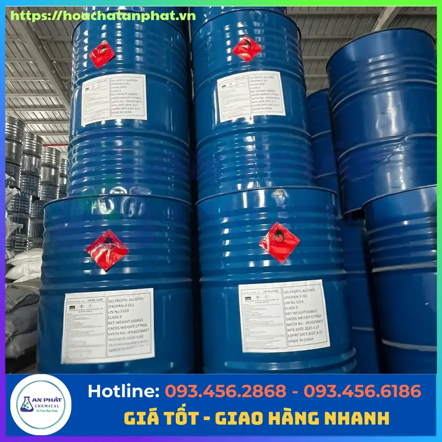 Iso propyl Alcohol ( IPA) C3H8O 99%, Singapor, Phuy 163kg