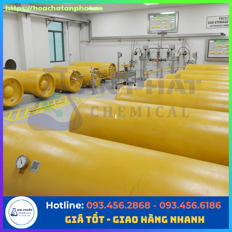 Khí Clo Hóa Lỏng - Cl2, Việt Trì, Bình 40 - 400 kg, 