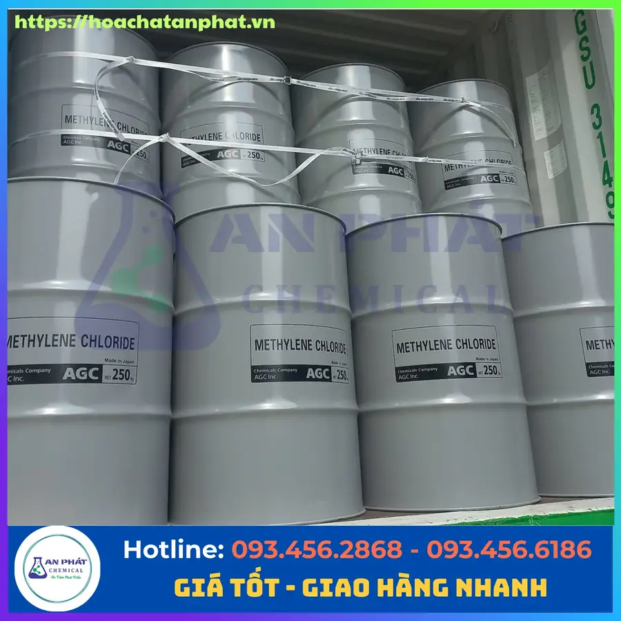Methylene Chloride ( MC) CH2Cl2 99%, Nhật, Phuy 250kg