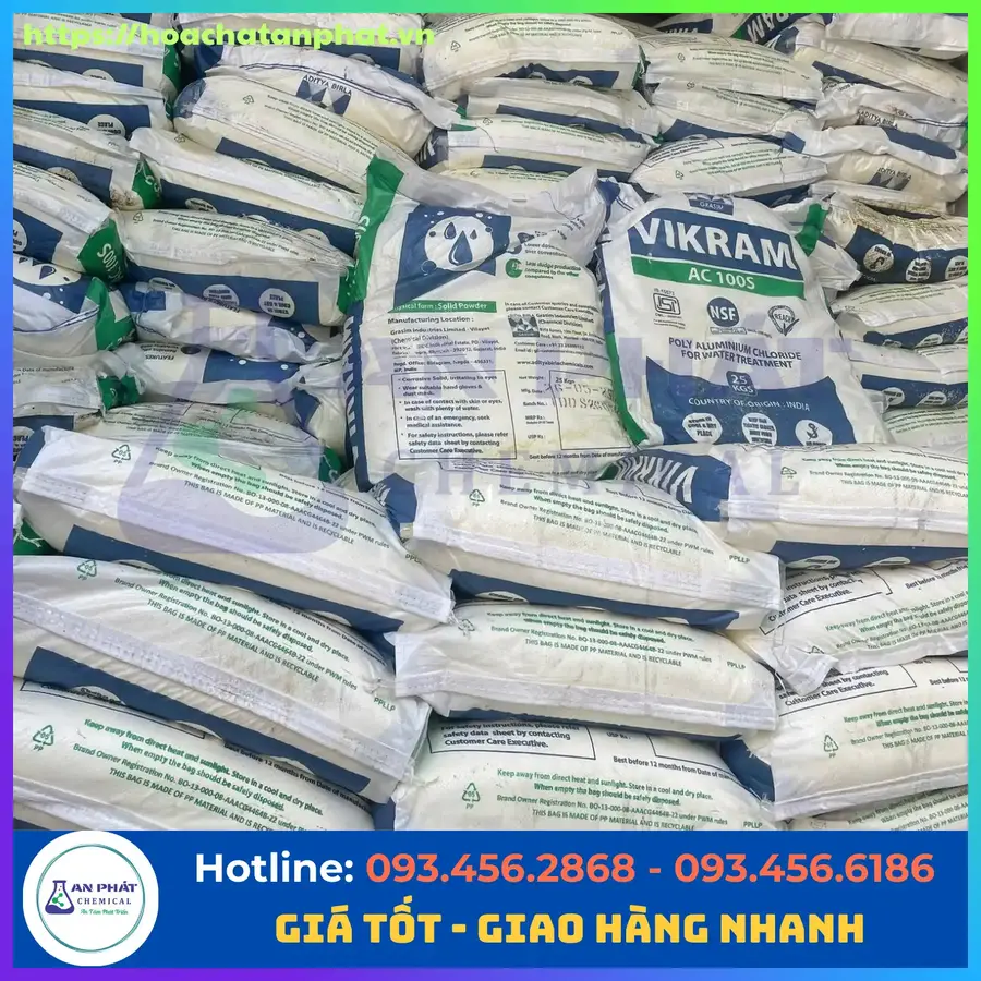 PAC ( Trợ lắng) Ấn Độ 31%, Ấn Độ, Bao 25kg