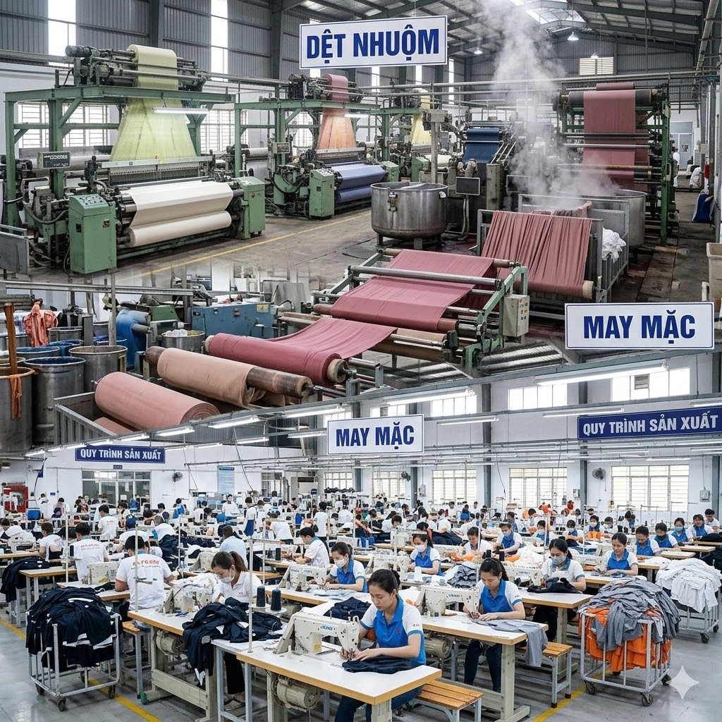 Hóa chất ngành dệt nhuộm & may mặc