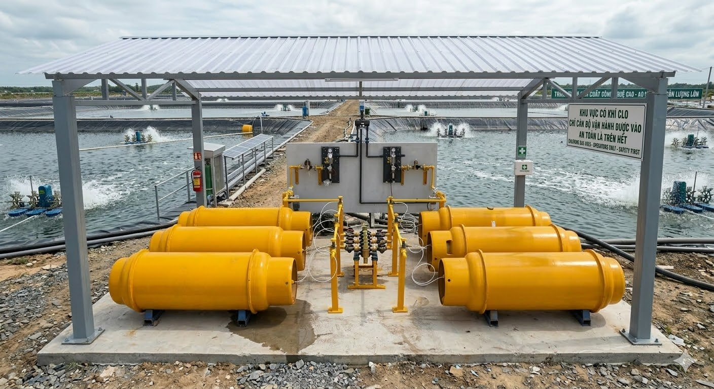 So Sánh Clo Lỏng ( Khí Clo Hóa Lỏng) Và Clo Bột: Giải Pháp Nào Tối Ưu Chi Phí Cho Nuôi Trồng Thủy Sản Công Nghệ Cao?